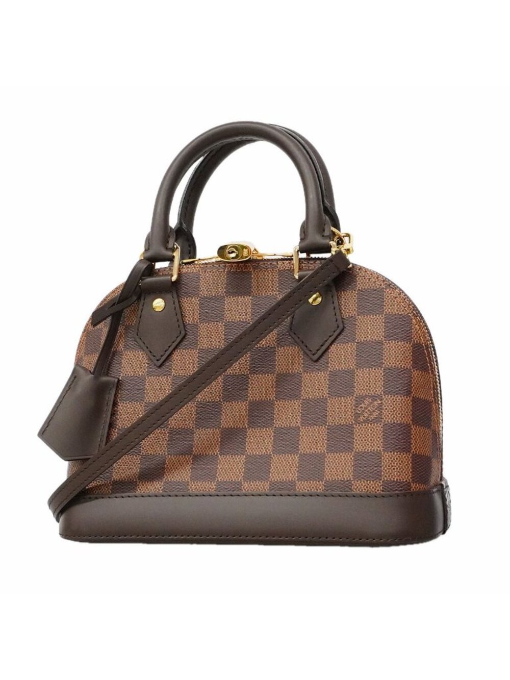 Louis Vuitton Handbag Damier Alma BB Ebene 2-Way Bag